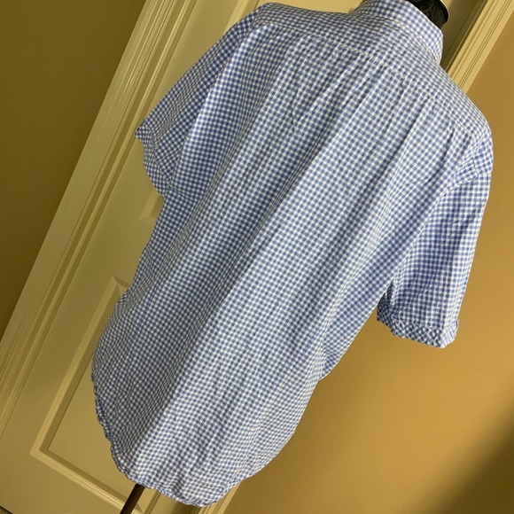 Thomas Dean New York Gingham Blue White #L1 - Picture 3 of 4